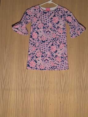 Lilly Pulitzer Girl's Pink/Blue Dress M 6/7